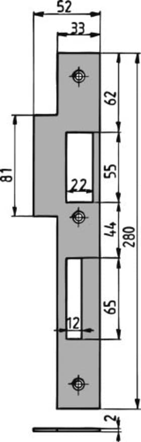 Lappen-Schließblech 0162/48RK