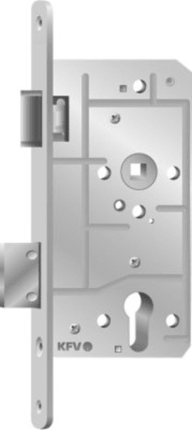 Objekt-Einsteckschloss Klasse 3 + 4 63-1/2-PZW/80-R-20-A-41