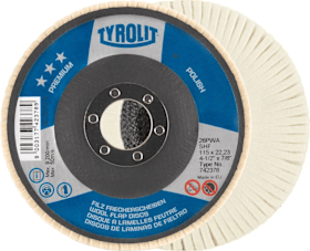 Tyrolit Filzlamellenscheibe 125mm, aufrecht stehende Filzlamellen 