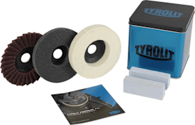 Tyrolit Polierset 5tlg., Scheiben Ø125mm Stahl, INOX, ALU 