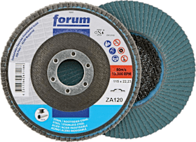 FORUM Fächerschleifscheibe 115mm, gerade, ZK 120 
