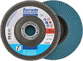 FORUM Fächerschleifscheibe 125mm, gerade, ZK 80 