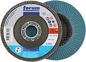 FORUM Fächerschleifscheibe 115mm, gewölbt, ZK 80 