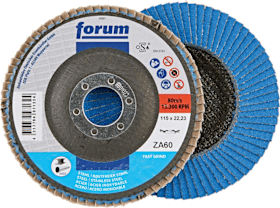 FORUM Fächerschleifscheibe 115mm, gewölbt, ZK 60 