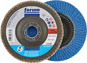 FORUM Fächerschleifscheibe 125mm, gewölbt, ZK 40 