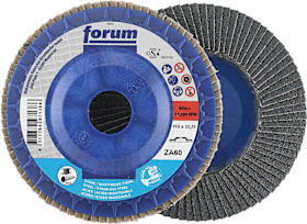 FORUM Fächerschleifscheibe 115mm, gewölbt, ZK 60 trimmbar 