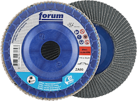 FORUM Fächerschleifscheibe 115mm, gewölbt, ZK 80 trimmbar 