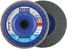 FORUM Fächerschleifscheibe 125mm, gewölbt, ZK 40 trimmbar 