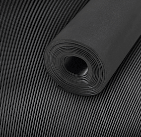 fortis Feinriefenmatte CLASSIC SBR, schwarz, 3mm, 1000mm 5m 