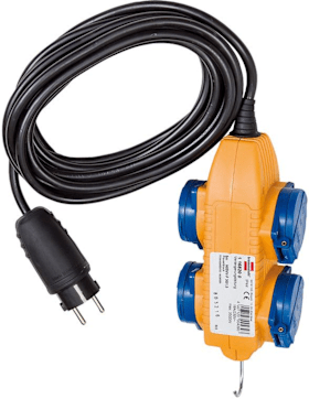 Brennenstuhl Baustellenkabel M. Powerblock, 5m, Schwarz