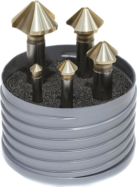 Beck Kegelsenker-Set ungleicheTeilung HSS TiZrN 90Grad 6,30-25mm  