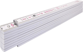 Stabila Gliedermaßstab Buche 2mx16mm weiss Typ 1407 