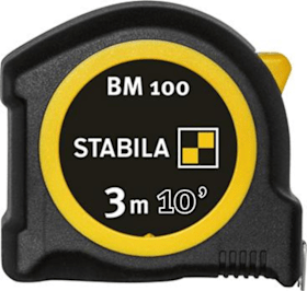 Stabila Taschenbandmaß BM 100 3m/10"x16mm 