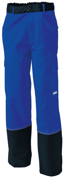 Planam Bundhose Weld Shield, Gr.52,kornblau/schwarz