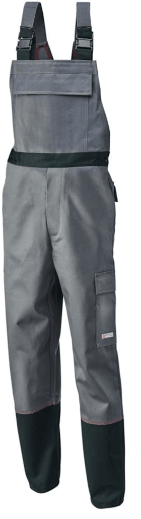 Planam Latzhose Weld Shield, Gr.60,grau/schwarz