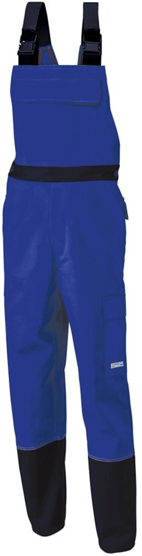 Planam Latzhose Weld Shield, Gr.50,kornblau/schwarz