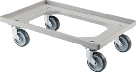 BS Rollen Allzweckrollersammler mit Platte TPR, Grau, TK 250kg