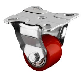 BS Rollen Bockrolle B44.F005 Ø 35mm,B 25mm,100kg mit Anschraubplatte,rot