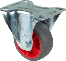 Bockrolle L410.B44.03 Rad Ø 80mm 100kg, Stahl verzinkt