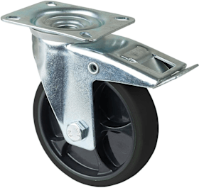 Reifen+Felgen schwarz Rollenlager, Platte