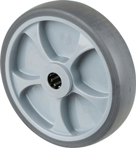 Gummirad B44 Rad Ø 200,grau Achs Ø 20, 220kg