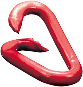 PÖSAMO Stahl Notglieder lackiertrot 6,0mm