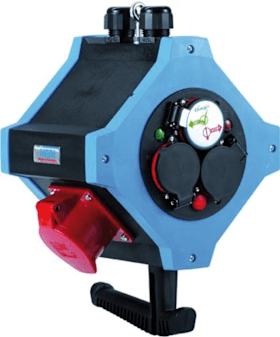 HEDI Energie-Hängeverte. IP44 6xSchuko,2xCEE 5x16A 