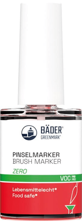 Bäder Pinsel-Marker Zero 15 ml Tube rot