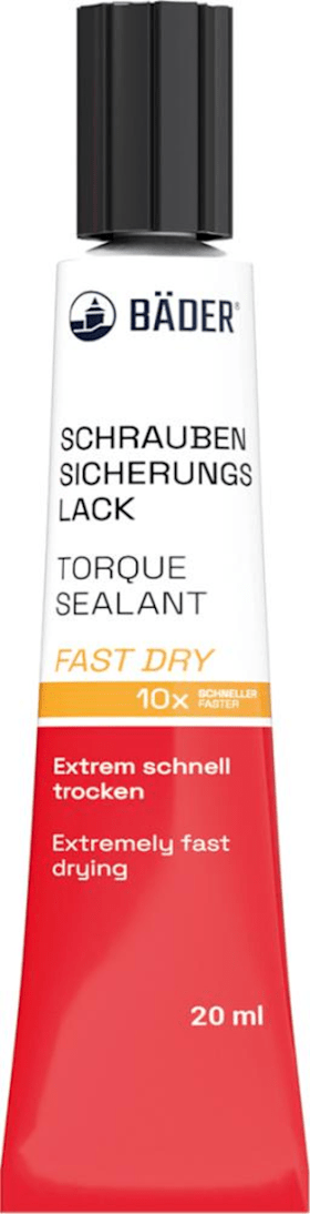 Bäder Schraubensicherungslack Fast Dry 20 ml Tube rot