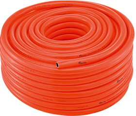 fortis SicherheitswasserschlauchPVC, leuchtorange, 25x4,00mm, 50m 