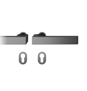 FSB Drückergarnitur 15 1183,rd.,PZ,8,ähnl.RAL 9005,TS 39-48,o.No.