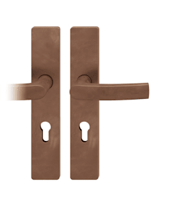 FSB Drückergarnitur 72 1015. LS eck.PZ72/8.DL.TS 39-48.h-bronze