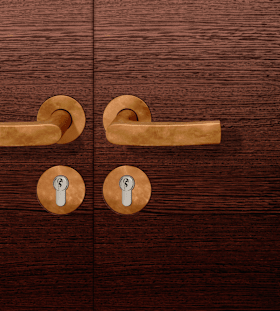 FSB Drückergarnitur 72 1015,rd.,PZ,8,DR,h-bronze,TS 45-54