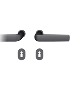 FSB Drückergarnitur 15 1267,rd.,BB,8,schwarz,TS 39-48,o.No.