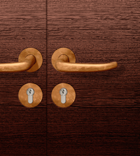 FSB Drückergarnitur 72 1023,rd.,PZ,8,DL,h-bronze,TS 45-54