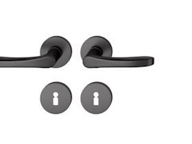 FSB Drückergarnitur 12 1106,rd.,BB,8,ähnl.RAL 9005,TS 39-58