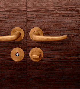 FSB Drückergarnitur 72 1023,rd.,WC/SS,8(8),DL,h-bronze,TS 45-54