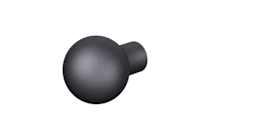 FSB Knopflochteil ASL® 08 0802, 8mm, schwarz gestrahlt