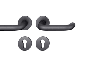 FSB Drückergarnitur 12 1146,rd.,PZ,8,schwarz gestr.,TS 39-58