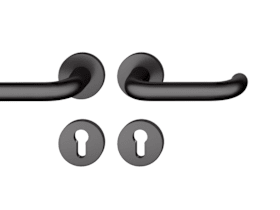 FSB Drückergarnitur 12 1146,rd.,PZ,8,ähnl.RAL 9005,TS 39-58