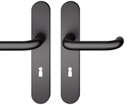 FSB Drückergarnitur 12 1146. LS ov..BB72/8.TS 39-58.ähnl.RAL 9005