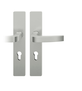 FSB Drückergarnitur 72 1163. LS eck.PZ72/8.DL.F1.TS 39-48. 35°