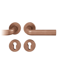 FSB Drückergarnitur 72 1242,rd.,PZ,8,DR,h-bronze,TS 39-48