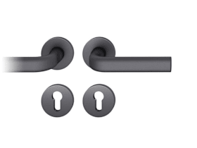 FSB Drückergarnitur 72 1242,rd.,PZ,8,DL,schwarz,TS 39-48