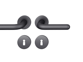 FSB Drückergarnitur 12 1147,rd.,BB,8,schwarz gestr.,TS 39-58