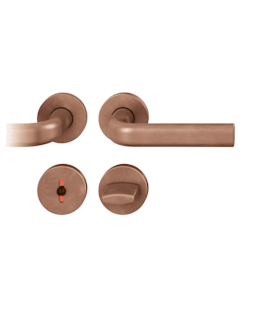 FSB Drückergarnitur 72 1242,rd.,WC/SS,8(8),DR,h-bronze,TS 39-48