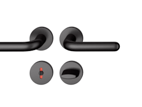 FSB Drückergarnitur 12 1147,rd.,WC/SS,8(8),ähnl.RAL 9005,TS 39-58