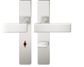 FSB Drückergarnitur 12 1003. LS eck.WC/SS78/8 (8).TS 39-58.ähnl.RAL 9016