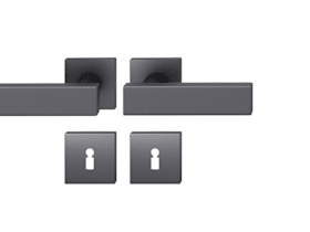 FSB Drückergarnitur 12 1003,eck.,BB,8,schwarz,TS 39-58