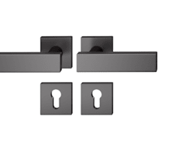 FSB Drückergarnitur 12 1003,eck.,PZ,8,ähnl.RAL 9005,TS 39-58